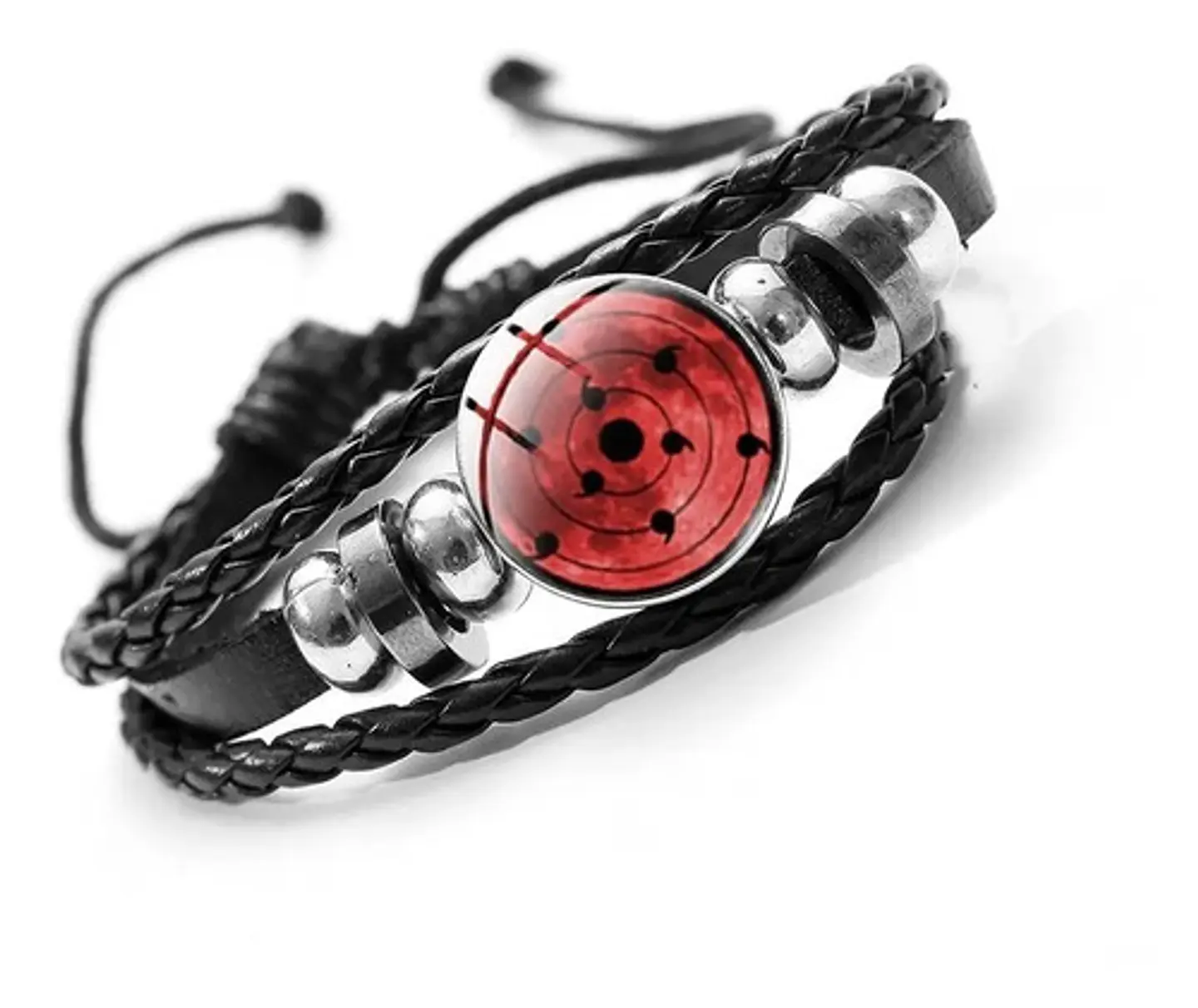 Pulsera Manilla Anime Naruto Sharingan Eye Para Hombre Mujer 1