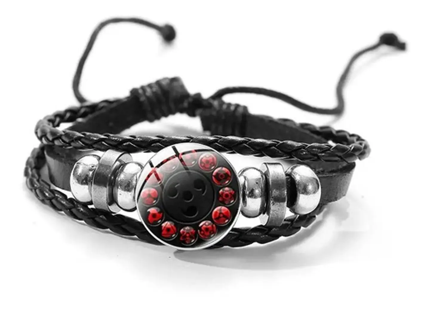Pulsera Manilla Anime Naruto Sharingan Eye Para Hombre Mujer 5