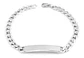 Pulsera De Acero Cadena Cubana 8 Mm Placa Color Plata Hombre - Miniatura 9