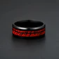 Anillo De Poder Señor De Los Anillo Acero Rojo Color Hombre - Miniatura 7