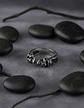 Anillo Hombre Mujer Cráneo Calavera Gótico Acero Color Plata - Miniatura 4