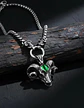 Collar Dije Carnero Cráneo Calavera Acero Color Plata Hombre - Miniatura 5