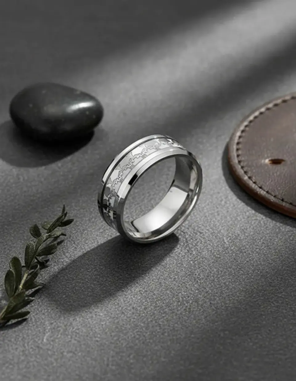 Anillo Brilla En La Oscuridad Acero The Punisher Para Hombre 4