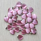Collar Dije Corazón Piedra Natural Rosa Cadena Para Mujer - Miniatura 7