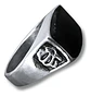 Anillo Hombre Color Plata  Piedra Negra Vintage Bohemio - Miniatura 7