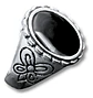 Anillo Hombre Color Plata  Piedra Negra Vintage Bohemio - Miniatura 25