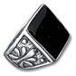 Anillo Hombre Color Plata  Piedra Negra Vintage Bohemio - Miniatura 31