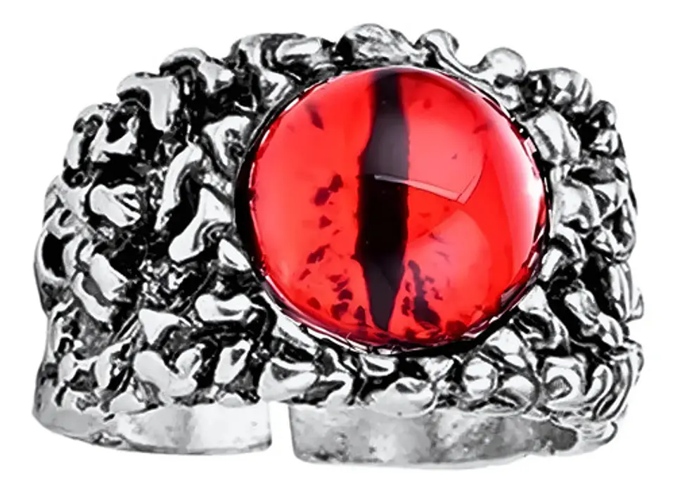 Anillo Para Hombres Y  Mujeres Con Ojo Del Mal Dragon Gótico 1
