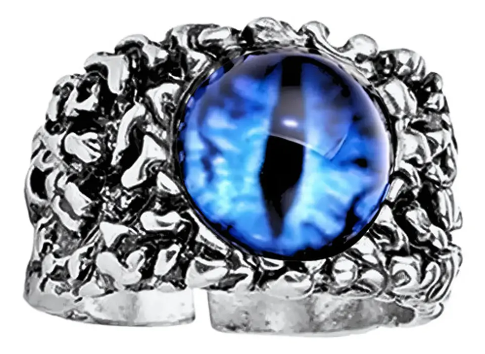 Anillo Para Hombres Y  Mujeres Con Ojo Del Mal Dragon Gótico 19