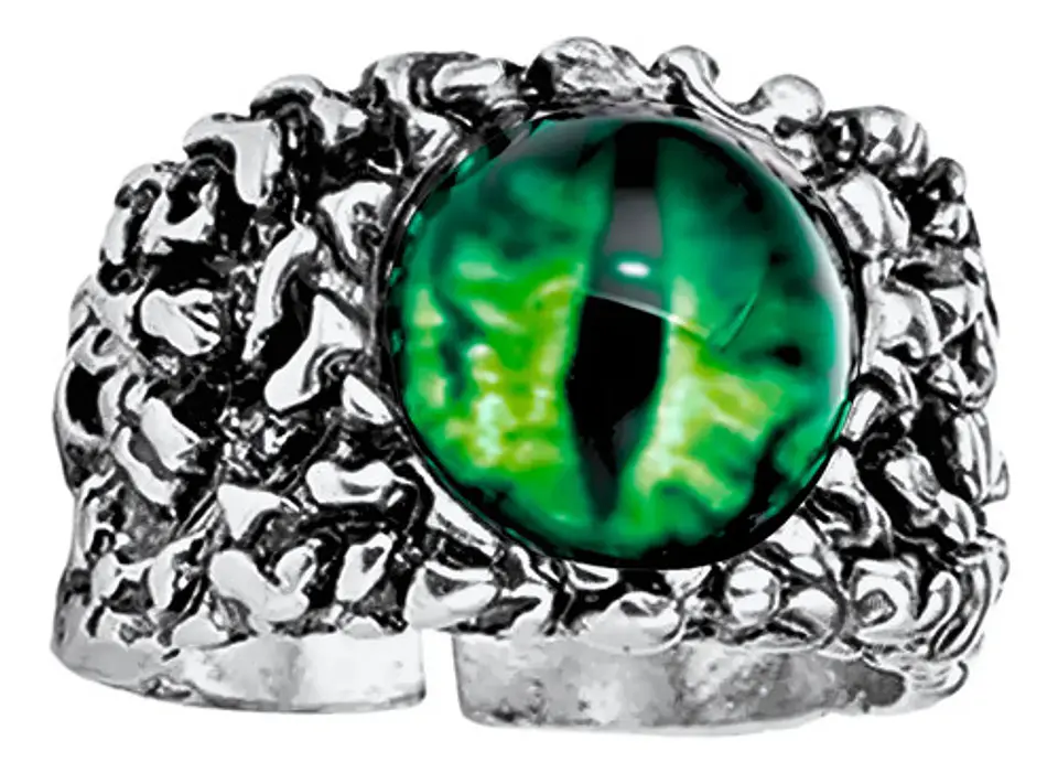 Anillo Para Hombres Y  Mujeres Con Ojo Del Mal Dragon Gótico 36