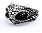 Anillo Cabeza De Serpiente De Acero Color Plata Para Hombre - Miniatura 1
