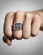 Anillo Acero Vikingo Color Plata Árbol De La Vida Hombre - Miniatura 2