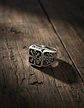 Anillo Acero Vikingo Color Plata Árbol De La Vida Hombre - Miniatura 6