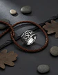Anillo Runa Vikingo Nórdico Amuleto Acero Color Plata Hombre - Miniatura 8