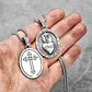 Collar Dije Sagrado Corazon Jesus Color Plata Hombre Y Mujer - Miniatura 8