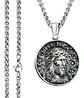 Collar Dije Sagrado Corazon Jesus Color Plata Hombre Y Mujer - Miniatura 10