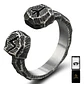 Anillo Acero Rustico Runas Vikingo Odin Color Plata Hombre - Miniatura 1