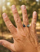 Anillo Acero Rustico Runas Vikingo Odin Color Plata Hombre - Miniatura 2