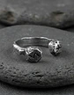 Anillo Acero Rustico Runas Vikingo Odin Color Plata Hombre - Miniatura 7