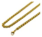 Cadena 6 Mm Acero 60 Cm Color Oro Espiga Urbana Hip Hombre - Miniatura 2