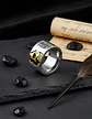 Anillo Biker Calavera Cráneo Gótico Acero Color Plata Hombre - Miniatura 10