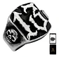 Anillo Acero Craneo Punk Industrial Color Plata Para Hombre - Miniatura 1
