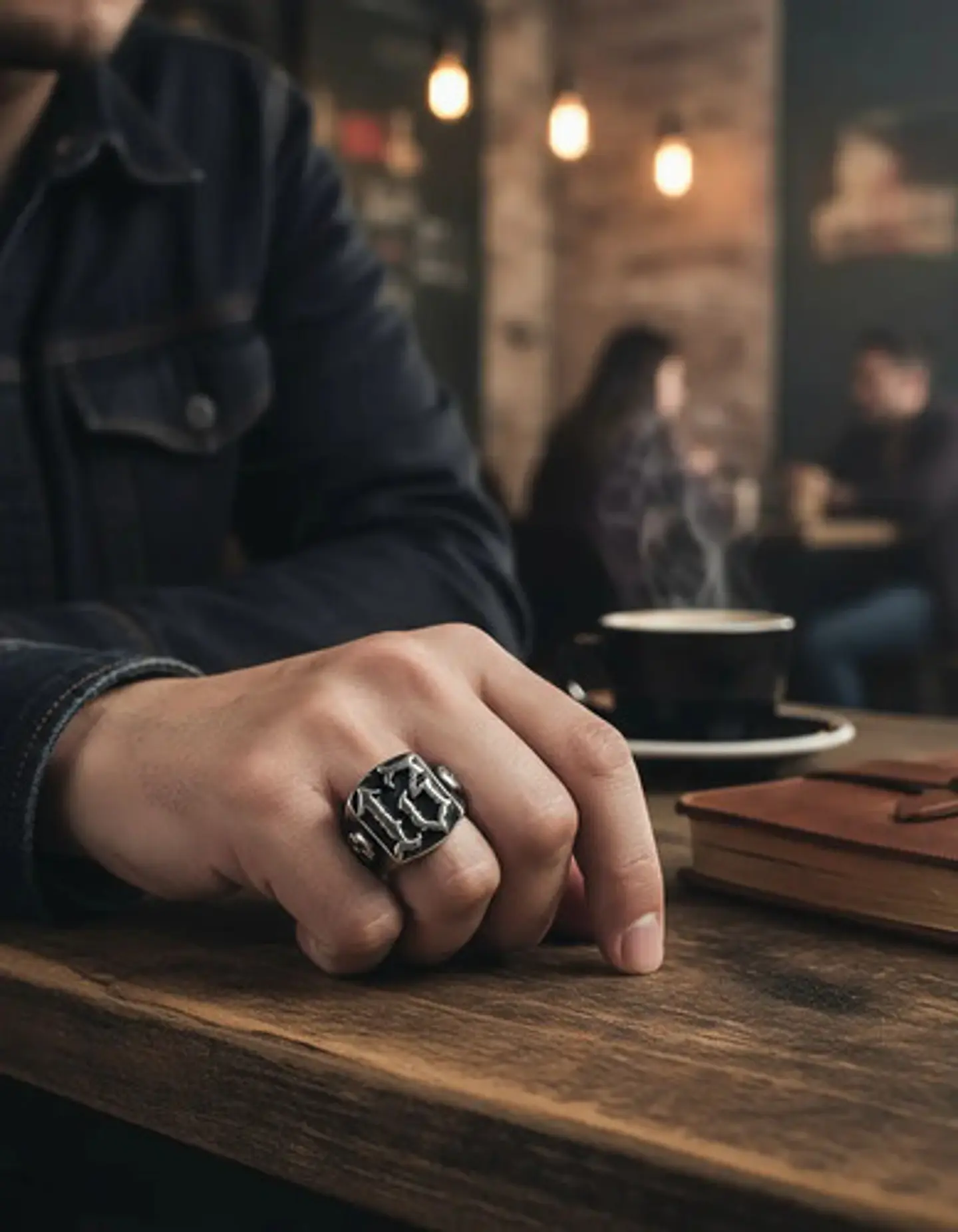 Anillo Acero Craneo Punk Industrial Color Plata Para Hombre 4