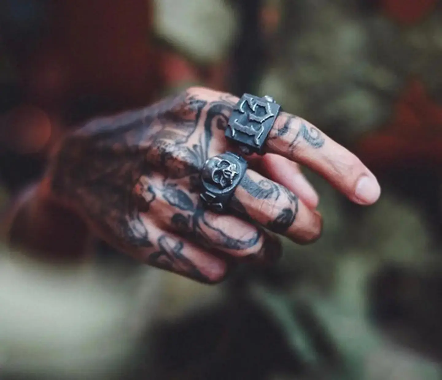 Anillo Acero Craneo Punk Industrial Color Plata Para Hombre 8