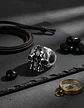 Anillo Calavera Rustica Cráneo De Acero Color Plata Hombre - Miniatura 6