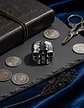 Anillo Calavera Rustica Cráneo De Acero Color Plata Hombre - Miniatura 9