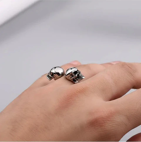 Anillo Para Hombre Mujer En Forma De Craneo Calavera Acero 