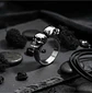 Anillo Para Hombre Mujer En Forma De Craneo Calavera Acero  - Miniatura 6