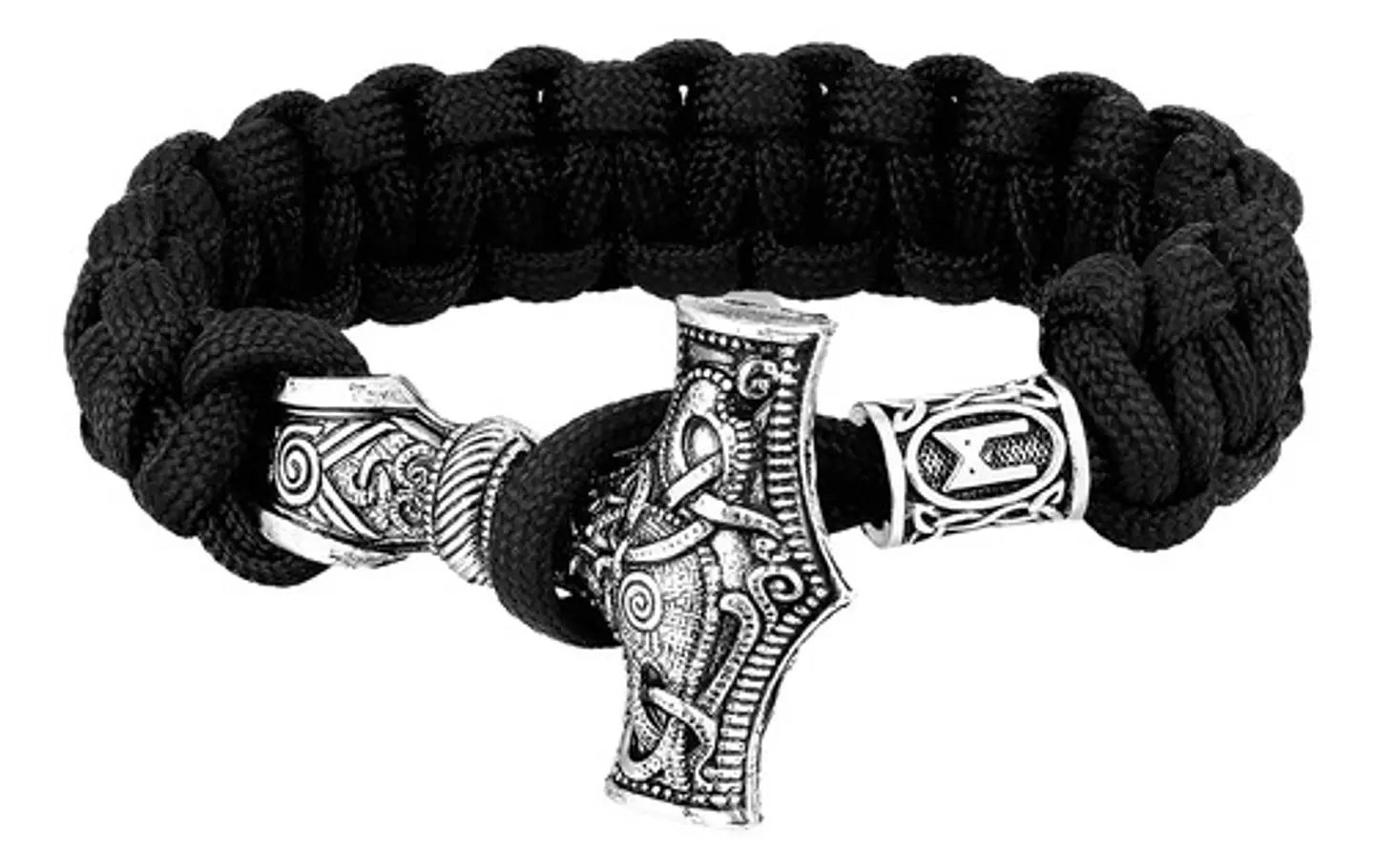 Pulsera Hombre Vikingo Cuerda Paracord Nórdico Hacha Nórdica 1