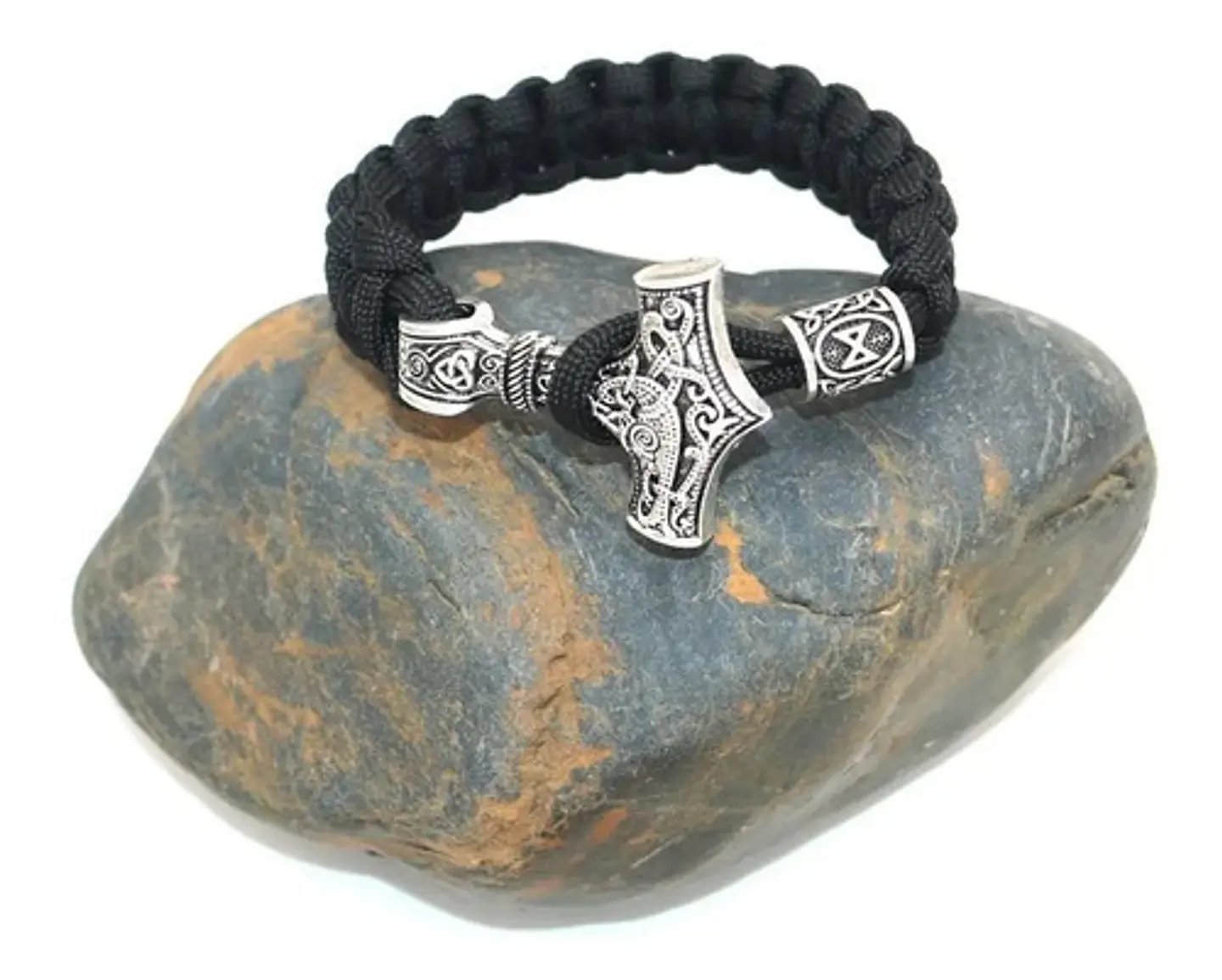Pulsera Hombre Vikingo Cuerda Paracord Nórdico Hacha Nórdica 2