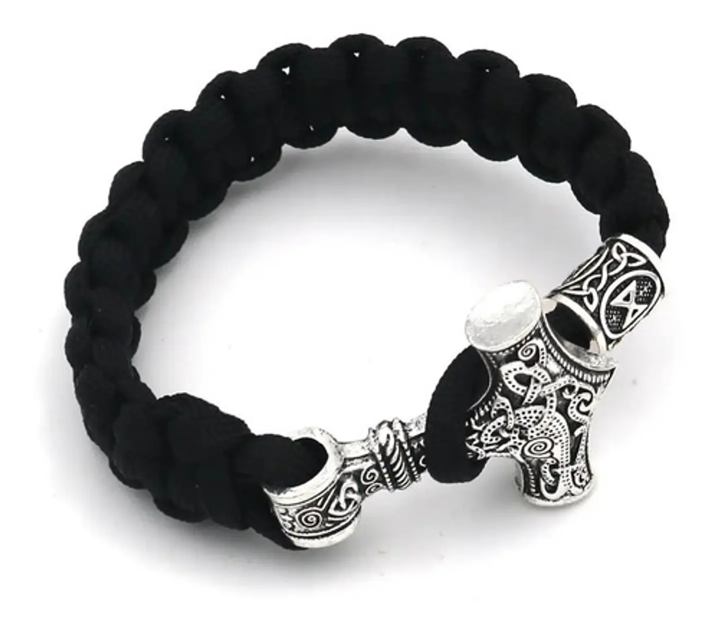 Pulsera Hombre Vikingo Cuerda Paracord Nórdico Hacha Nórdica 4