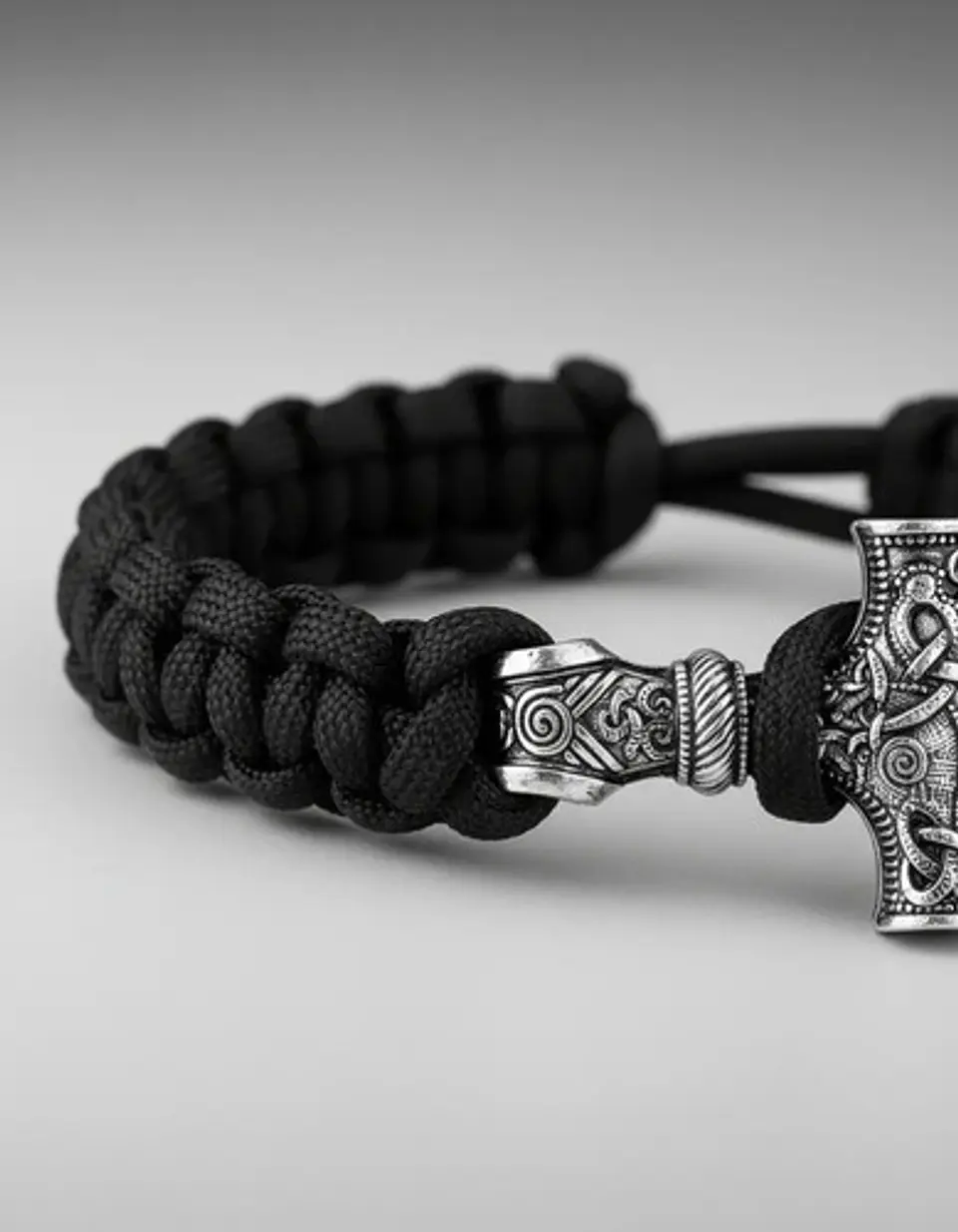 Pulsera Hombre Vikingo Cuerda Paracord Nórdico Hacha Nórdica 6