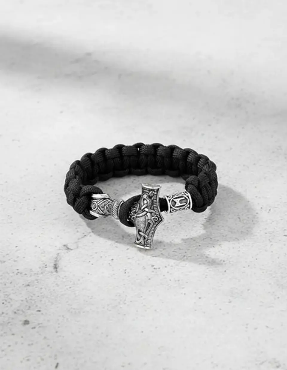 Pulsera Hombre Vikingo Cuerda Paracord Nórdico Hacha Nórdica 8