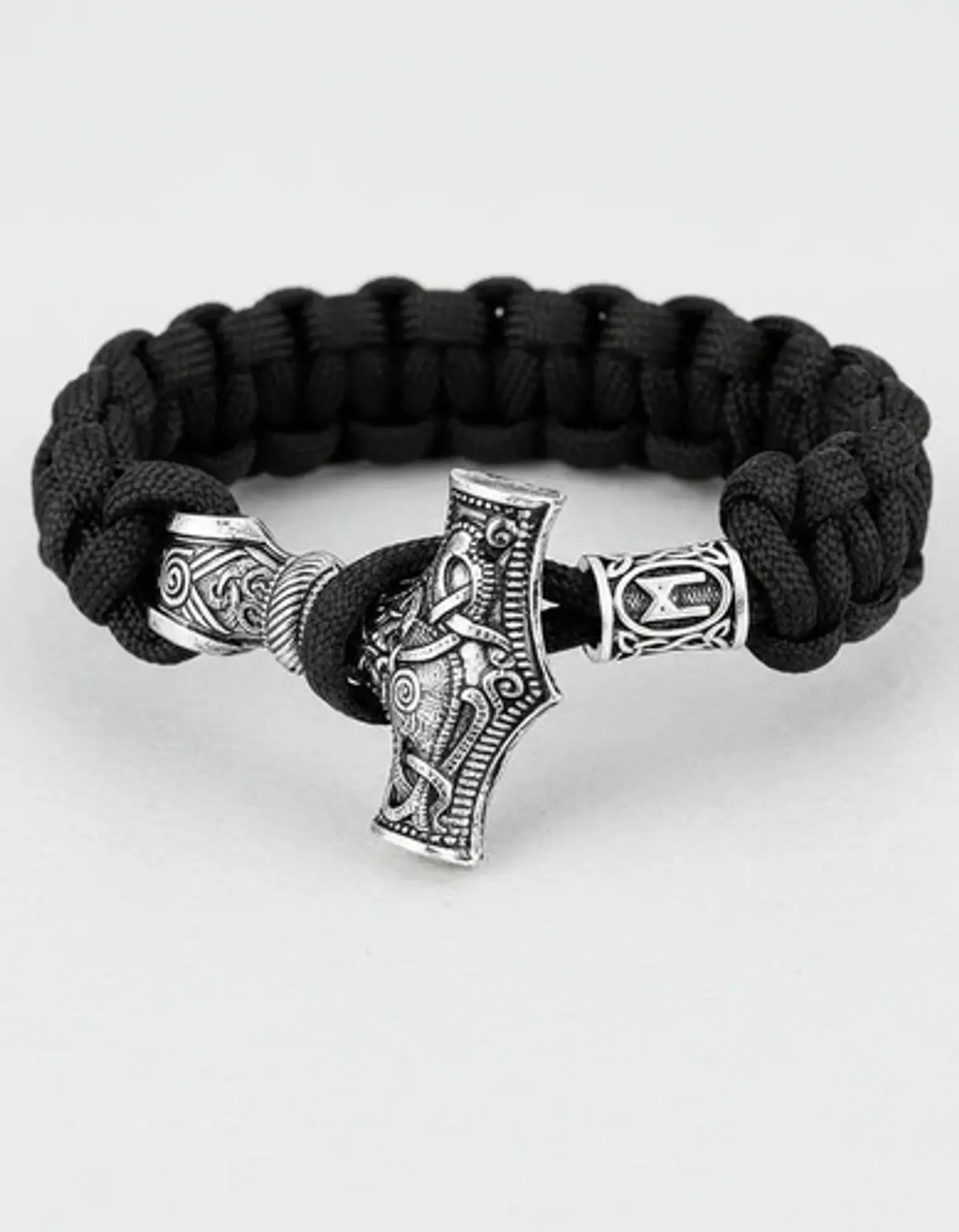 Pulsera Hombre Vikingo Cuerda Paracord Nórdico Hacha Nórdica 9