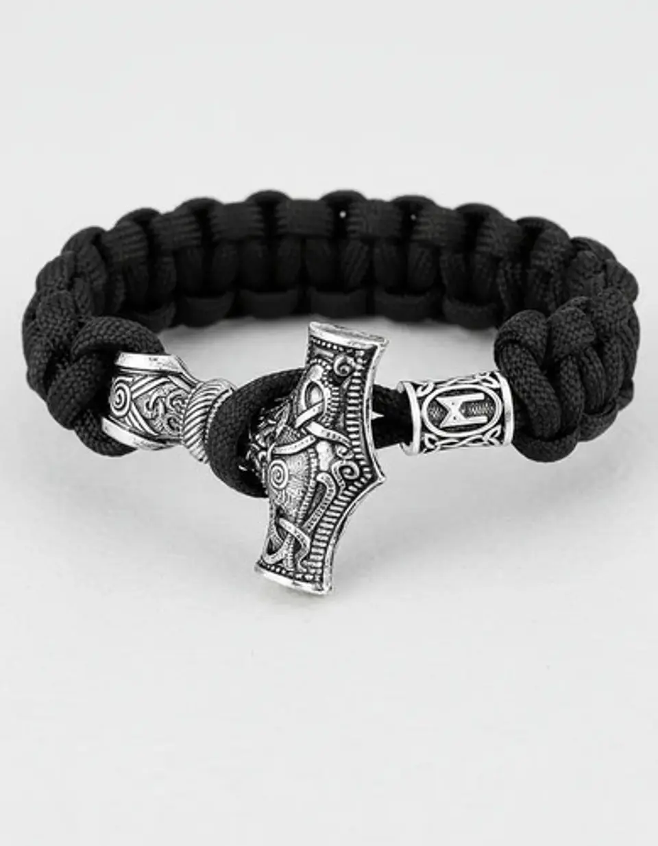 Pulsera Hombre Vikingo Cuerda Paracord Nórdico Hacha Nórdica 9