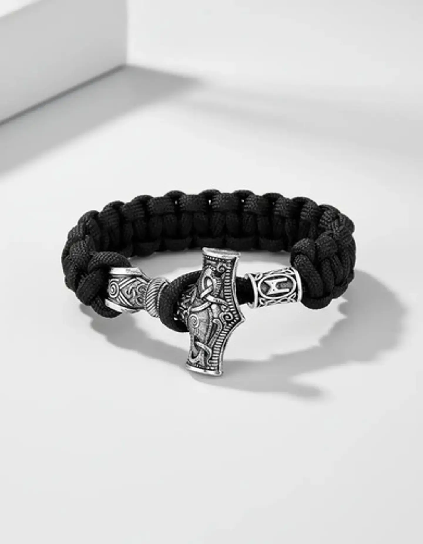 Pulsera Hombre Vikingo Cuerda Paracord Nórdico Hacha Nórdica 10