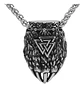 Collar Dije Garrra De Oso Vikingo Acero Color Plata Hombre Plateado - Miniatura 1