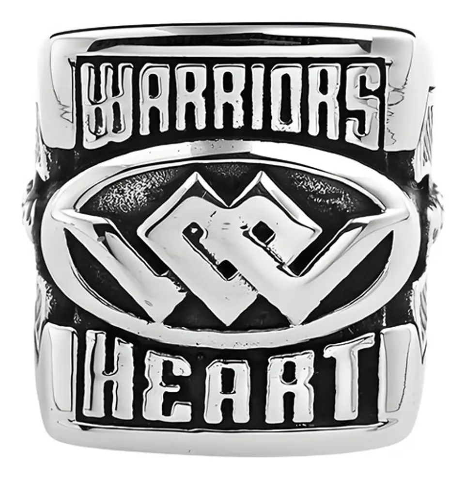 Anillo De Acero Biker Motociclista Urbano Color Plata Hombre 1