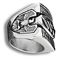 Anillo De Acero Biker Motociclista Urbano Color Plata Hombre - Miniatura 3