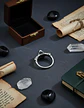 Anillo De Acero Craneo Mandibula Rustico Color Plata Hombre - Miniatura 4