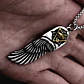 Collar Para Hombre Y Mujer Con Dije Ala Pluma Y Ojo De Horus - Miniatura 4