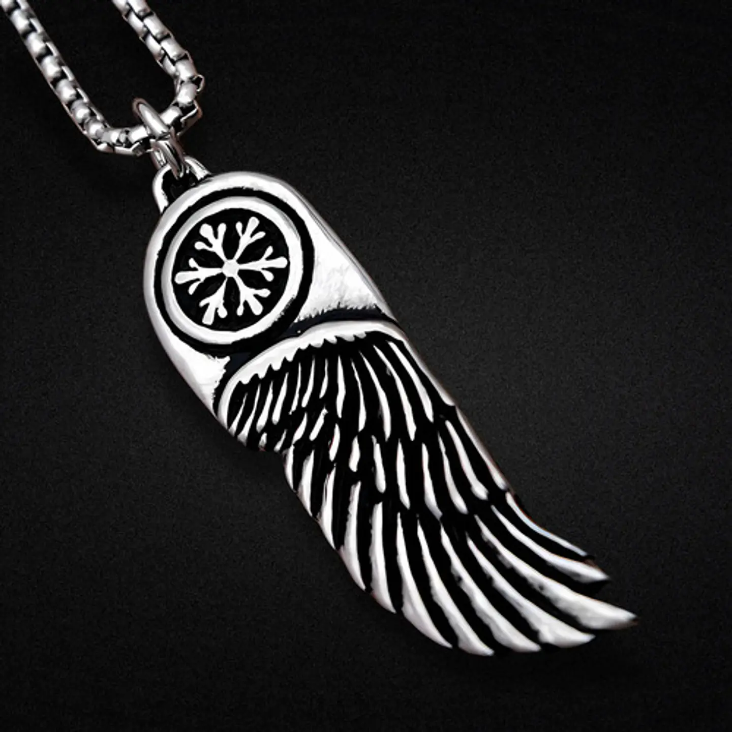Collar Para Hombre Y Mujer Con Dije Ala Pluma Y Ojo De Horus 8