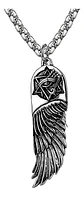 Collar Para Hombre Y Mujer Con Dije Ala Pluma Y Ojo De Horus - Miniatura 9