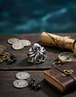 Anillo Pulpo Kraken Calavera Craneo Acero Color Negro Hombre - Miniatura 6