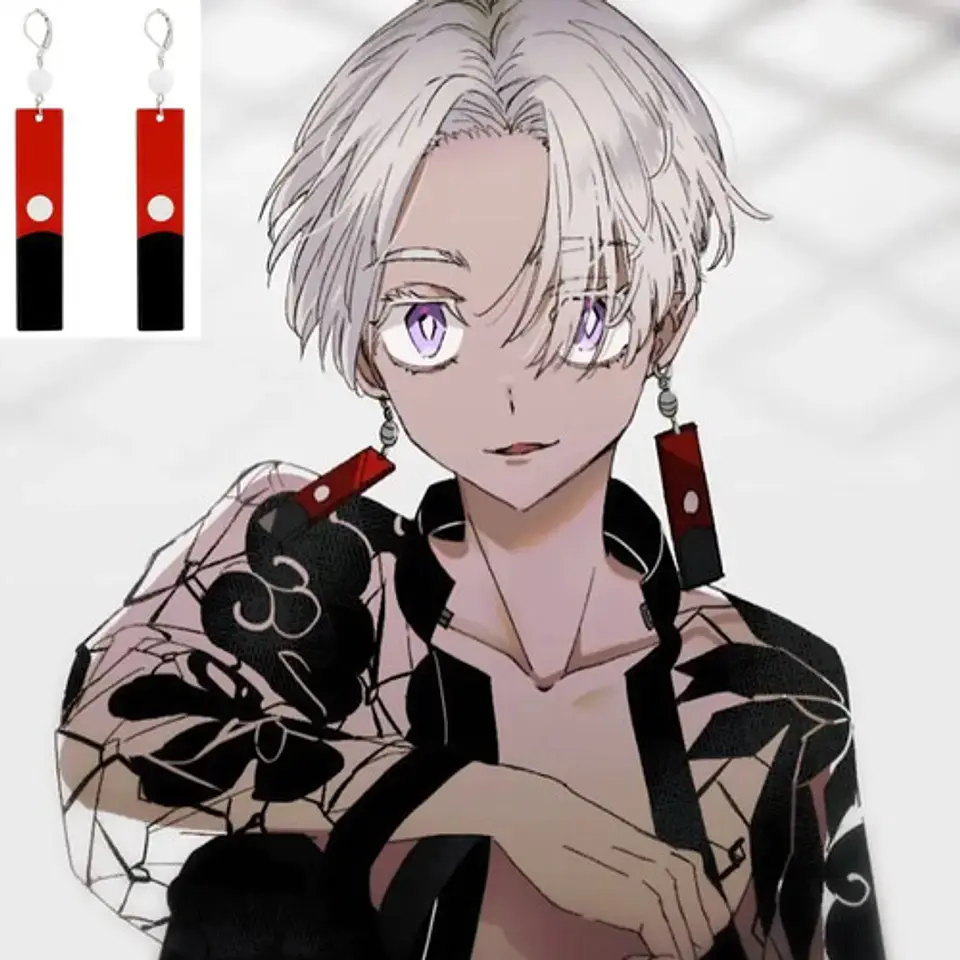 Pendientes Aretes Vengadores De Tokio Acrílico Anime Mujer 4
