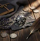 Anillo Rustico Calavera Craneo De Acero Color Plata Hombre - Miniatura 5